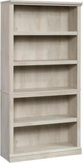 Sauder 5-Shelf Split Bookcase/ Book shelf, Oiled Oak finish